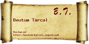 Beutum Tarcal névjegykártya